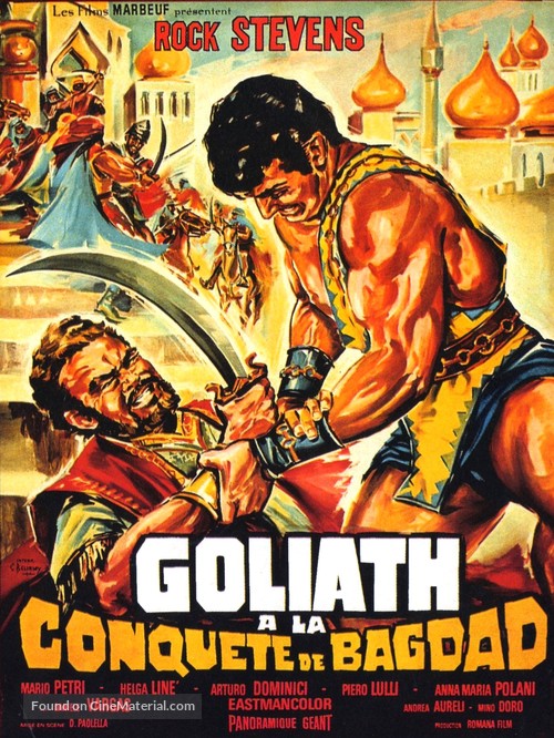 Golia alla conquista di Bagdad - French Movie Poster