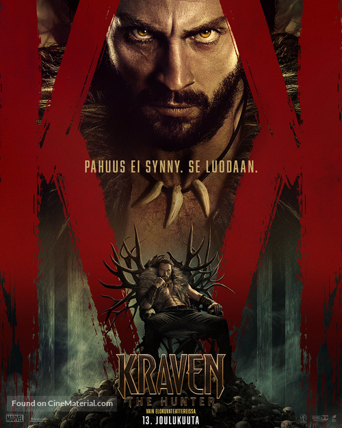 Kraven the Hunter - Finnish Movie Poster