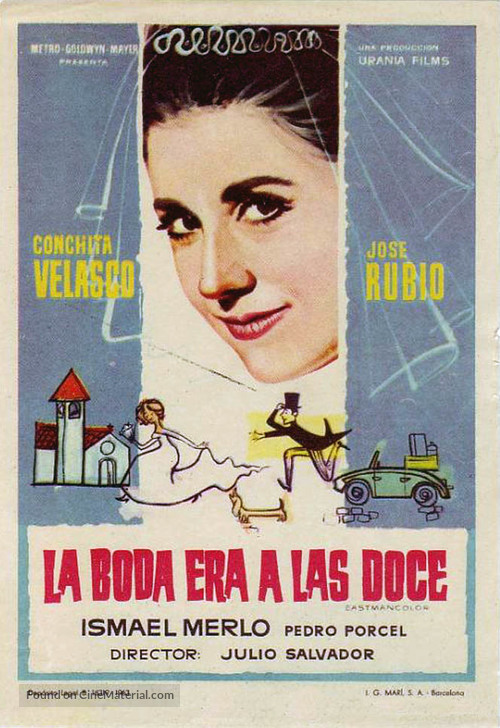 La boda era a las doce - Spanish Movie Poster