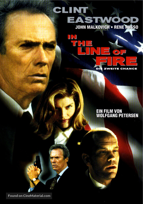 In The Line Of Fire - German Movie Cover