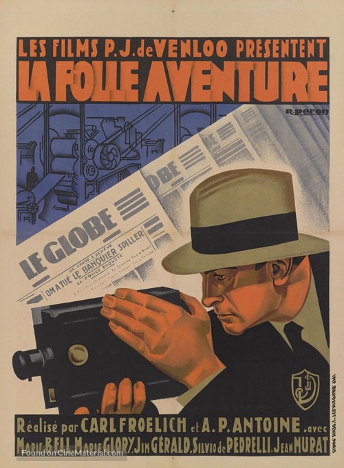 La folle aventure - French Movie Poster