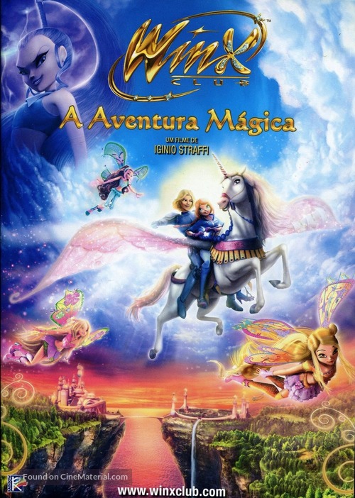 Winx Club 3D: Magic Adventure - Portuguese DVD movie cover