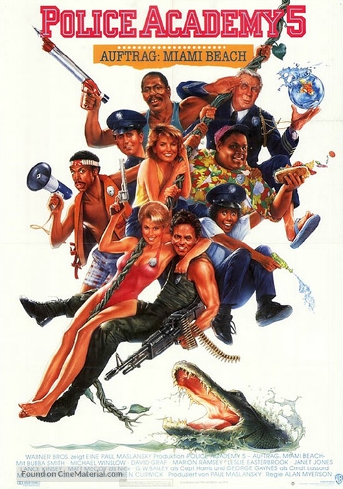 Police Academy 5: Assignment: Miami Beach - German Movie Poster