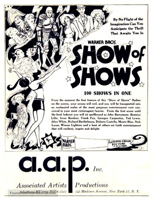 The Show of Shows - poster