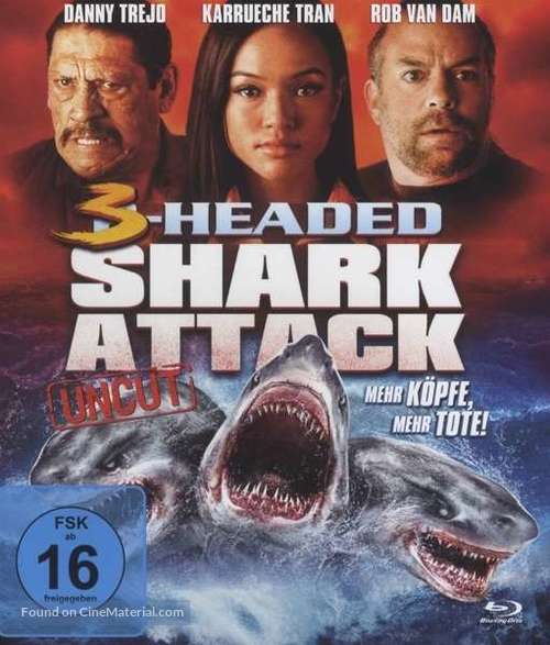 3 Headed Shark Attack - German Movie Cover