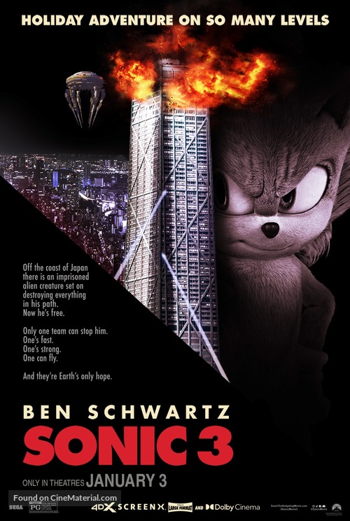 Sonic the Hedgehog 3 - Indian Movie Poster