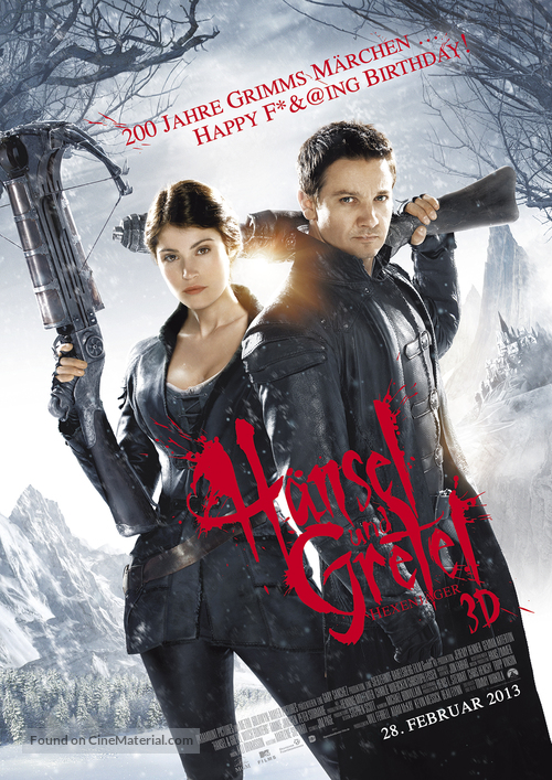Hansel &amp; Gretel: Witch Hunters - German Movie Poster