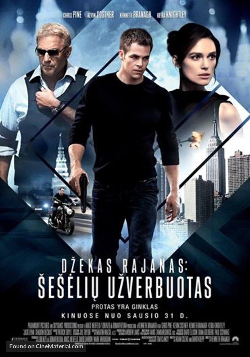 Jack Ryan: Shadow Recruit - Lithuanian Movie Poster