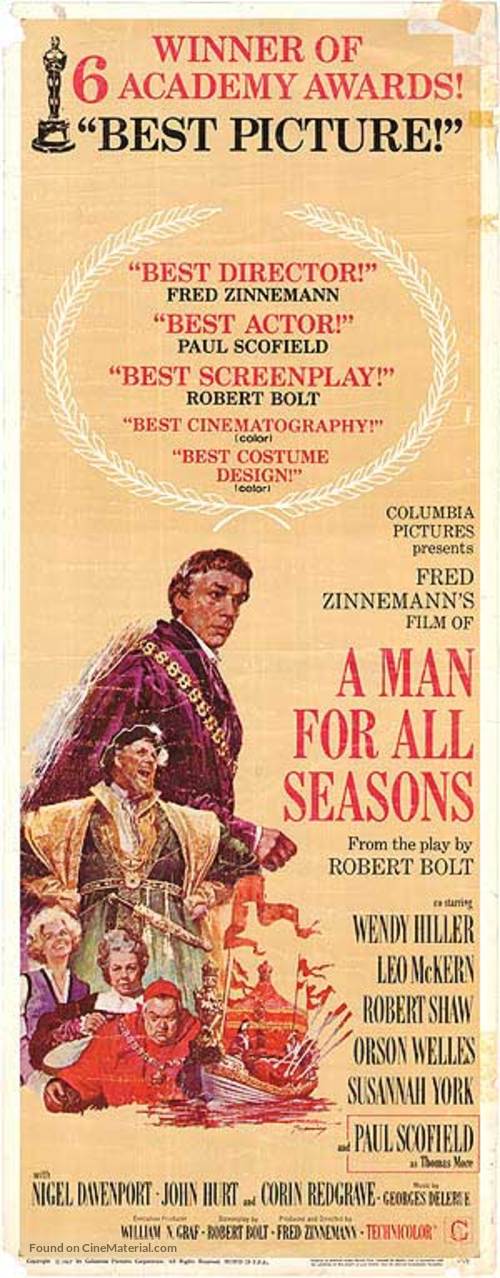 A Man for All Seasons - Movie Poster