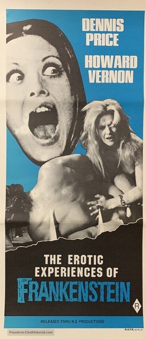 Les exp&eacute;riences &eacute;rotiques de Frankenstein - Australian Movie Poster