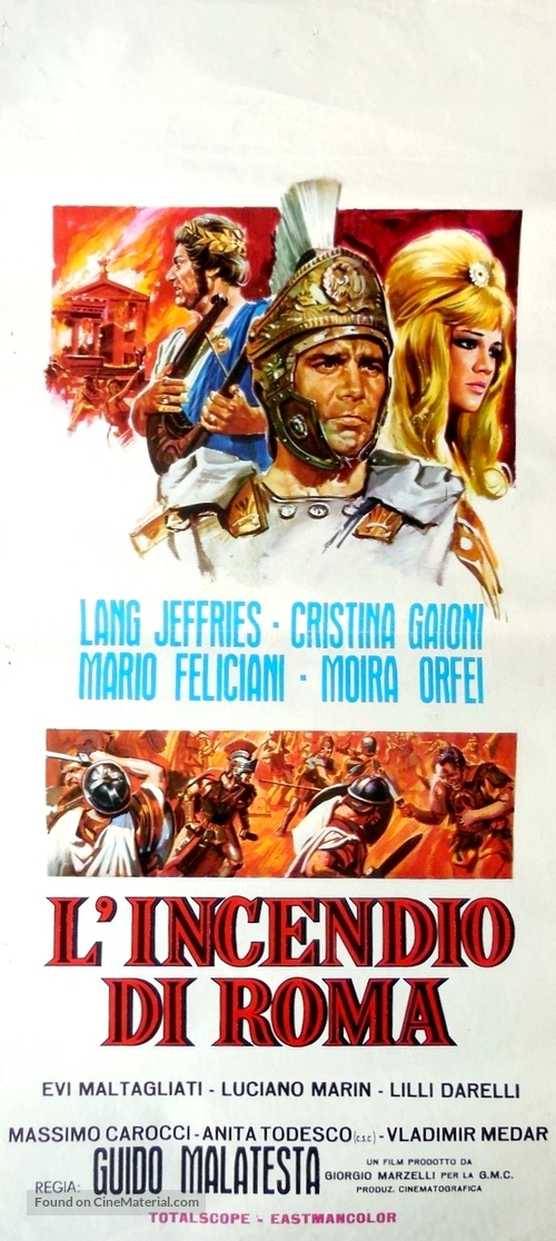 L&#039;incendio di Roma - Italian Movie Poster