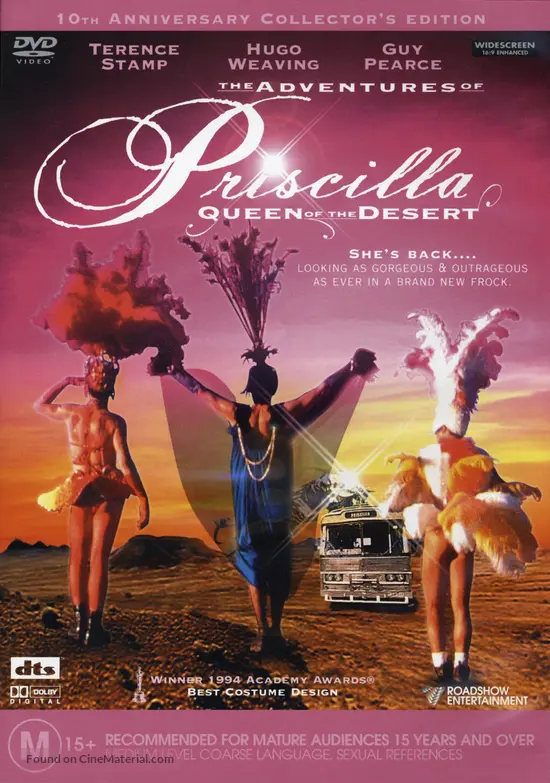 The Adventures of Priscilla, Queen of the Desert - Australian DVD movie cover