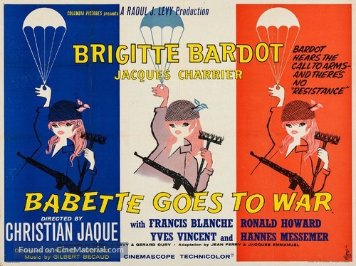 Babette s&#039;en va-t-en guerre - British Movie Poster