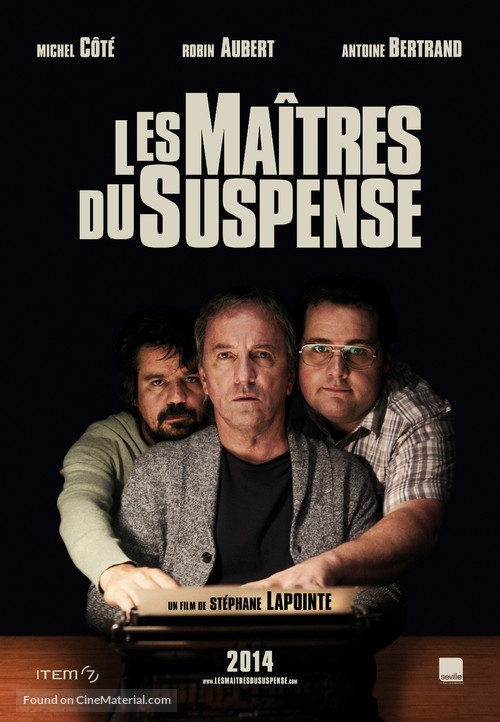 Les Ma&icirc;tres du Suspense - Canadian Movie Poster