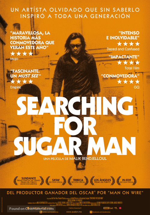 Searching for Sugar Man - Spanish Movie Poster