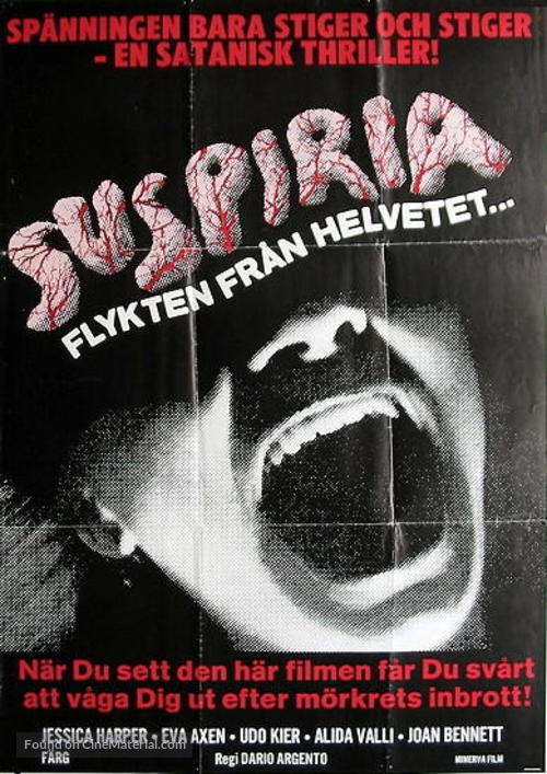 Suspiria - Swedish Movie Poster