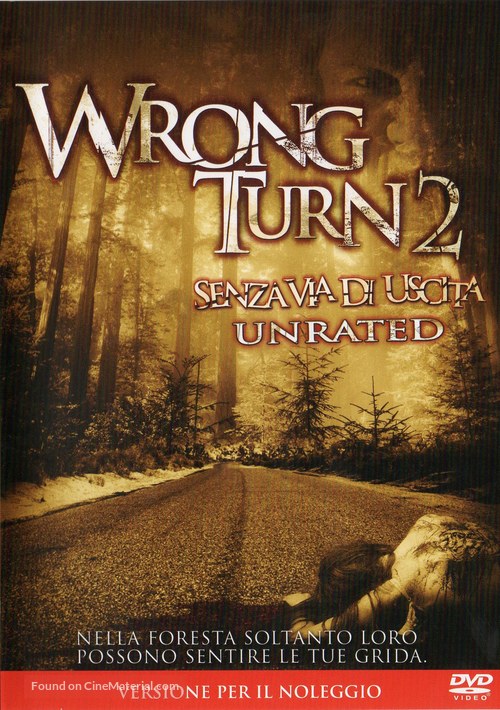 Wrong Turn 2 - Italian Movie Cover