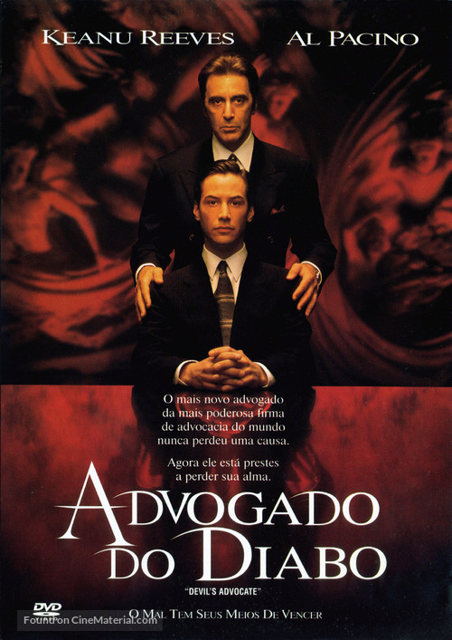 The Devil&#039;s Advocate - Brazilian DVD movie cover