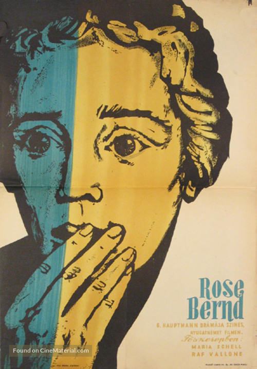 Rose Bernd - Hungarian Movie Poster
