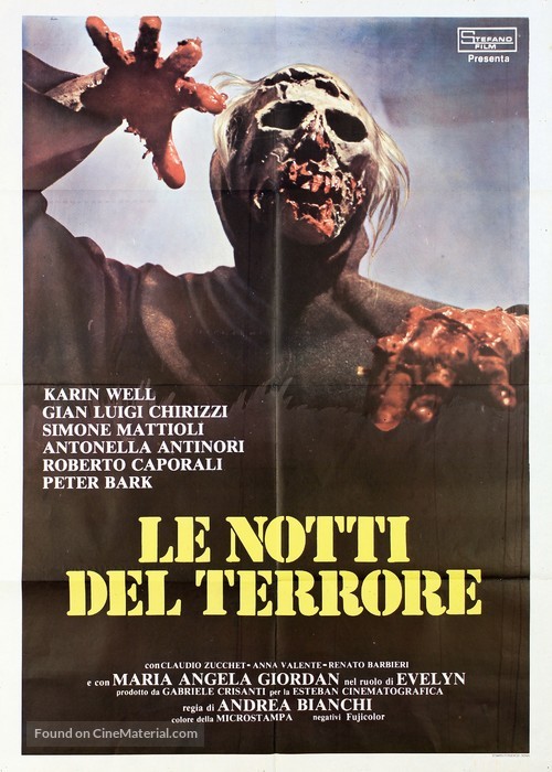 Le notti del terrore - Italian Movie Poster