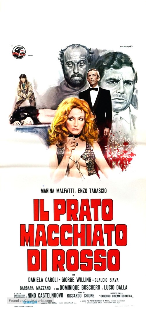 Il prato macchiato di rosso - Italian Movie Poster