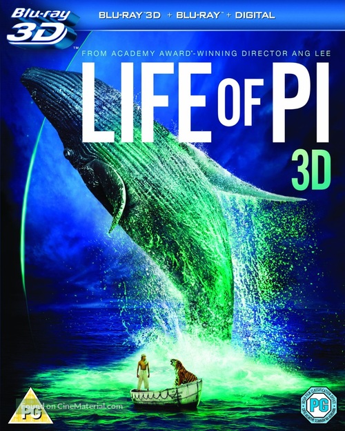 Life of Pi - British Blu-Ray movie cover