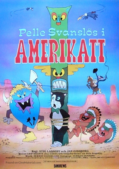 Pelle Svansl&ouml;s i Amerikatt - Swedish Movie Poster