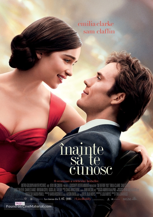 Me Before You - Romanian Movie Poster