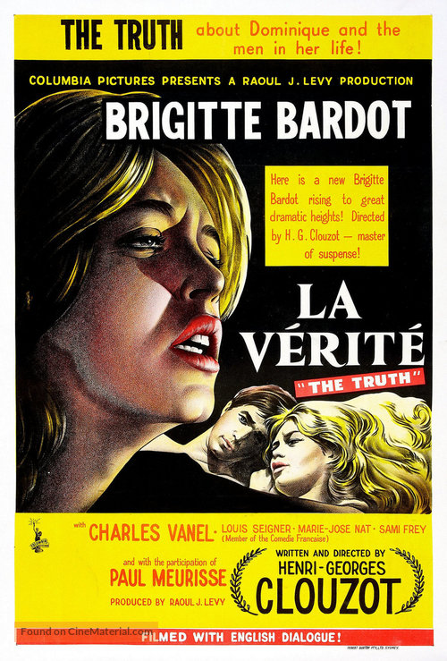 La v&eacute;rit&eacute; - Australian Movie Poster