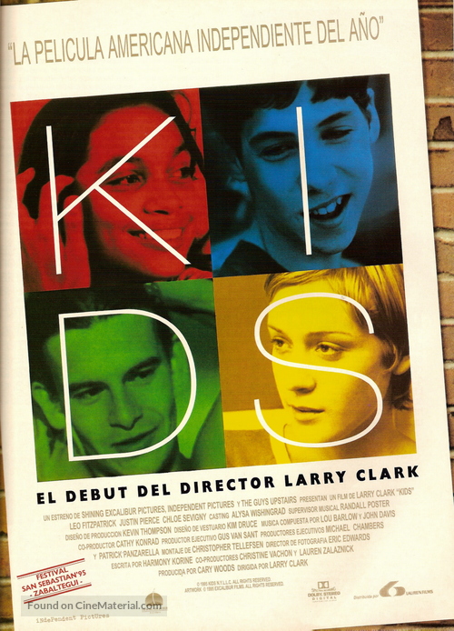 Kids - Spanish Theatrical movie poster