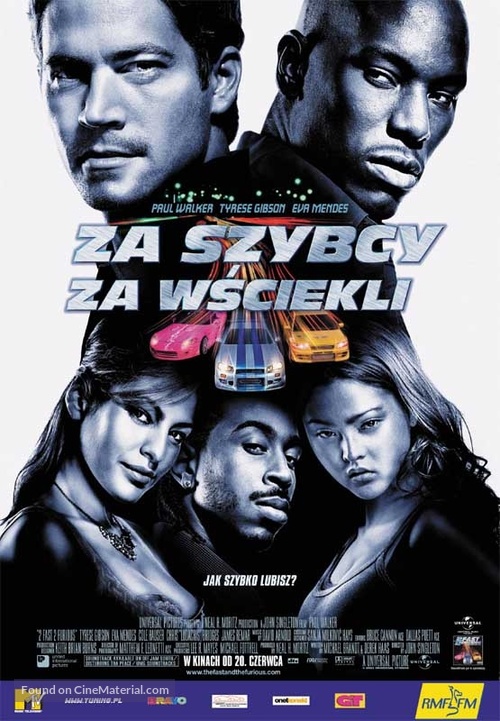 2 Fast 2 Furious - Polish Movie Poster