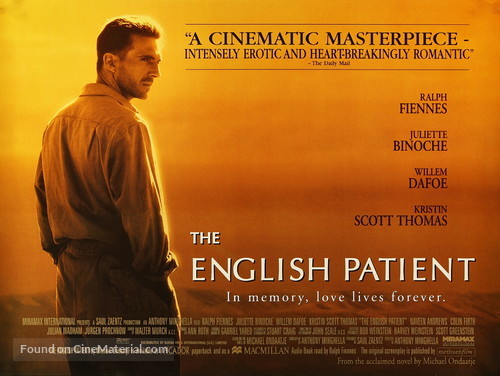 The English Patient - British Movie Poster
