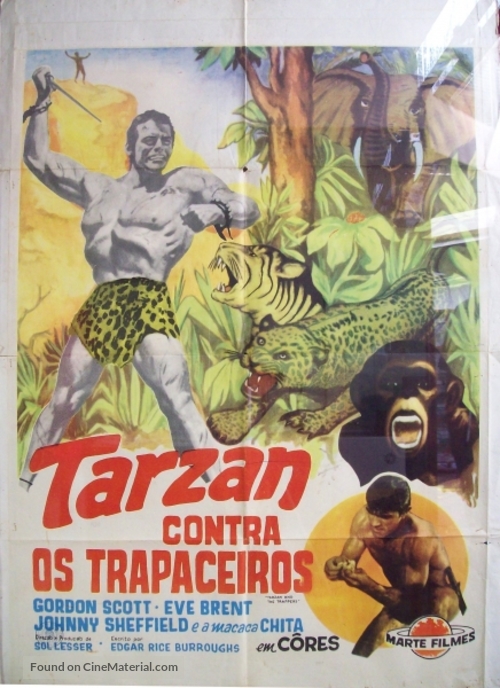 Tarzan and the Trappers - Portuguese Movie Poster