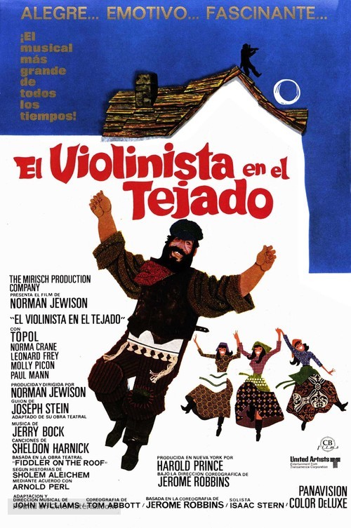 Fiddler on the Roof - Spanish Movie Poster