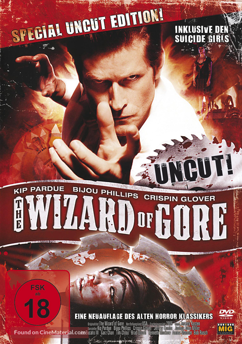 The Wizard of Gore - German DVD movie cover