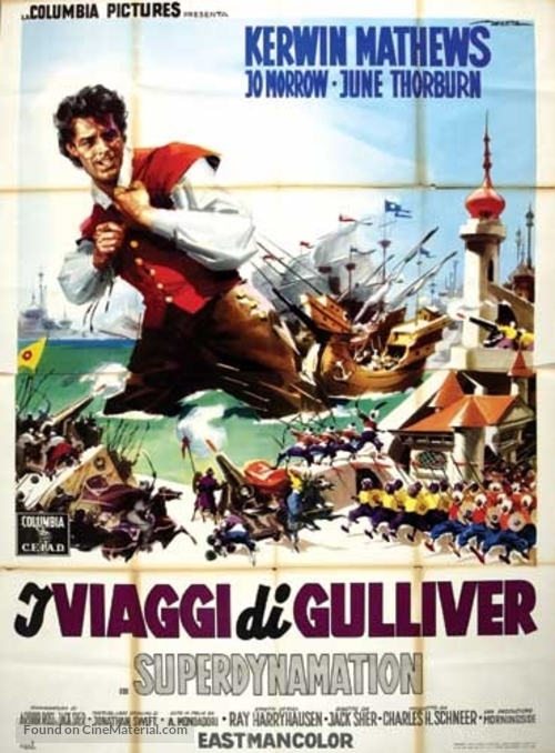 The 3 Worlds of Gulliver - Italian Movie Poster