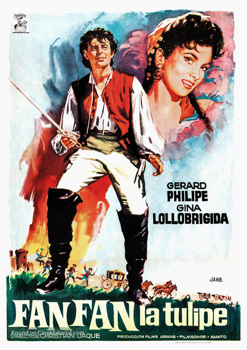 Fanfan la Tulipe - Spanish Movie Poster