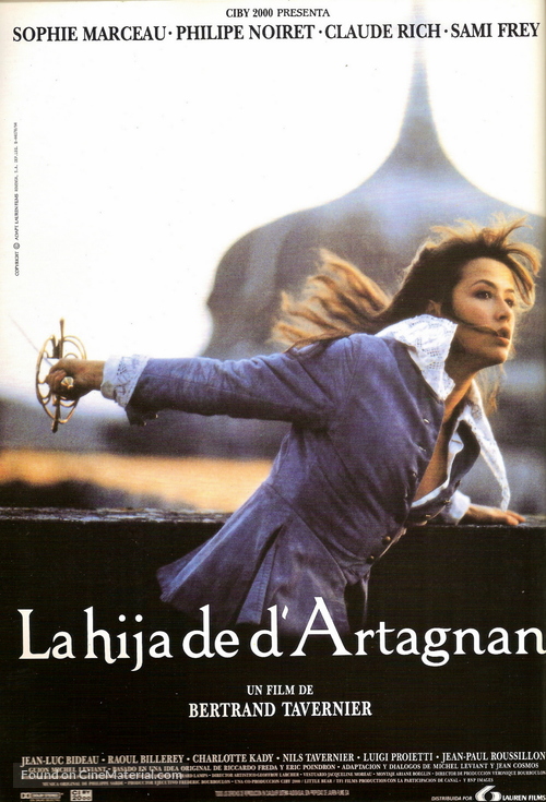 La fille de d&#039;Artagnan - Spanish Movie Poster