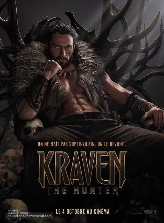 Kraven the Hunter - French Movie Poster