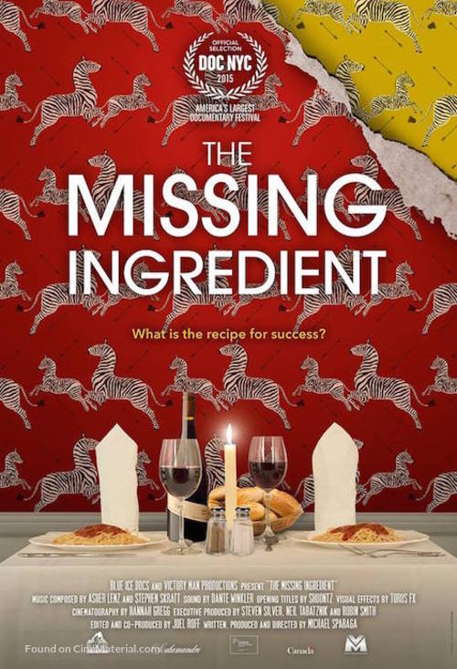 The Missing Ingredient - Canadian Movie Poster