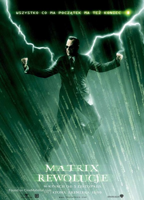 The Matrix Revolutions - Polish poster