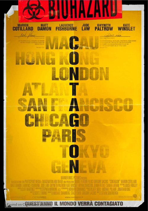 Contagion - Italian Movie Poster