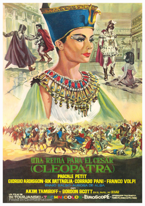 Una regina per Cesare - Spanish Movie Poster