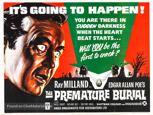 Premature Burial - British Movie Poster