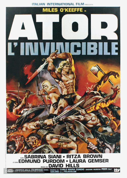 Ator l&#039;invincibile - Italian Movie Poster