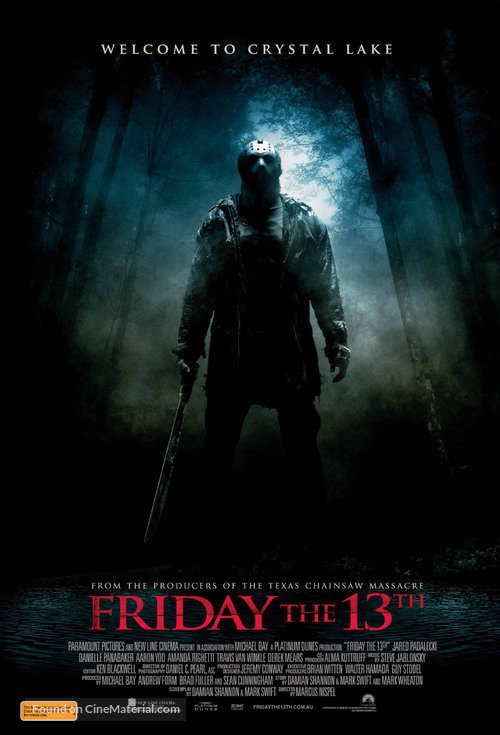 Friday the 13th - Australian Movie Poster