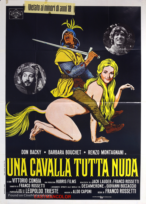 Una cavalla tutta nuda - Italian Movie Poster