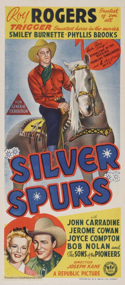 Silver Spurs - Australian Movie Poster