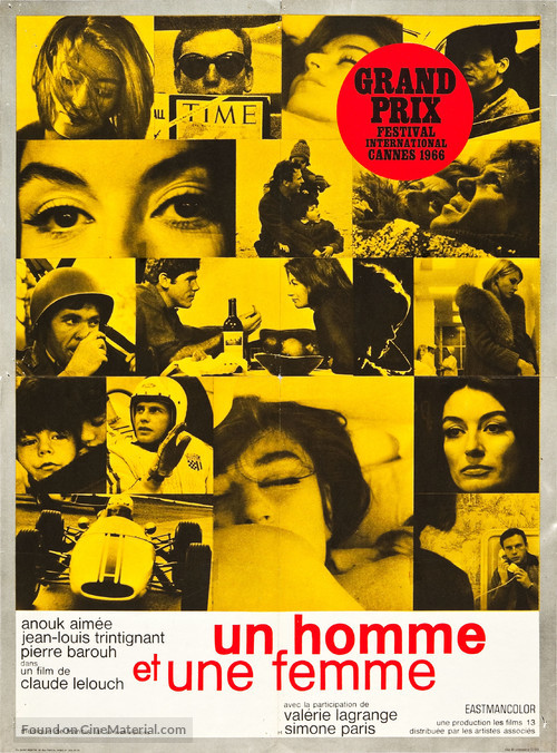 Un homme et une femme - French Re-release movie poster