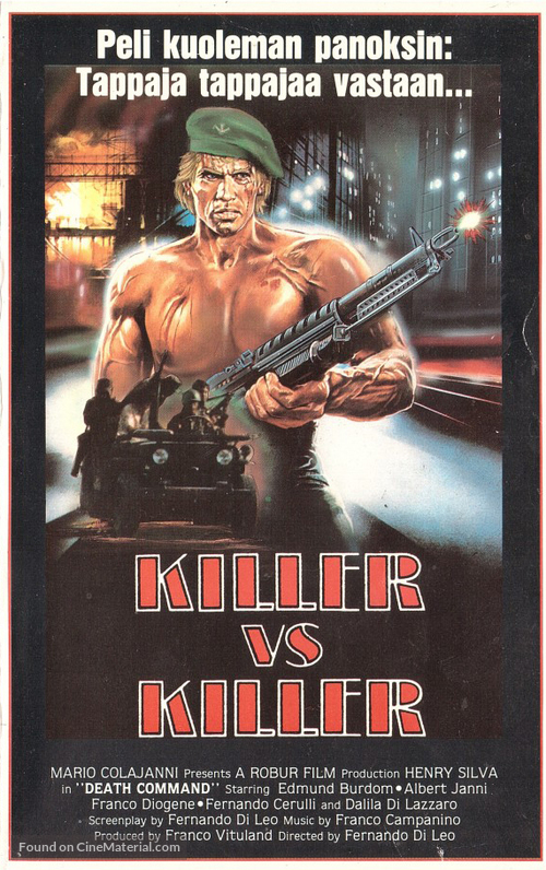 Killer contro killers - Finnish VHS movie cover